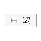 丸三タカギ 彫り込み済表札 アクリル APY2-W-1-1-田辺 【完成品】