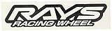 【RAYS(レイズ)】 RAYS racingLOGO ステッカー W140mm ヌキ文字 BK(マットブラック) No.22 74040200012BK