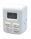Woods 50029 Indoor 7-Day Astronomical Timer, Programmable, 2-Outlet Grounded [並行輸入品]