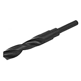 uxcell ドリルビット ストレートシャンク HSS 6542製 ブラック 電動ドリルツール 17mm