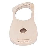 リラハープ 7 弦ハープバスウッド楽器ライアー DIY クラフトキット チューニングレンチサドルブリッジピン付き