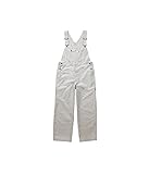 ディッキーズ Dickies (山田辰) オールシーズン用 ストライプサロペット 723 シルバーグレイ Sサイズ