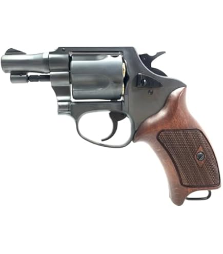 マルシン　ポリスリボルバー77mm ハーフチェッカー木製グリップ仕様　ガスガン Amazon | マルシン ポリスリボルバー 77ミリ銃身 ブラックヘビー