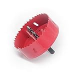 バイメタル ホールソー ドリル ビット ドリル ホルソー切削工具 100mm-300mm 掘削 穴あけ道具 木工用 厚い薄い 30mm木材/PVCボード/プラスチックに (120mm, 赤)