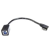 カモン 【COMON】USB3.0 L型変換ケーブル(USB Bタイプ：メス←→MicroBタイプ：オスＬ型)/ブラック/0.15m 【3BMB-R015】