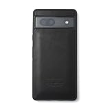 WINGLIDE Google Pixel7a用 ケース 栃木レザー ジーンズ 本革 レザー スマホケース (ブラック)