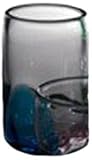 Abigails Clear Vase with Light Sky Blue Dots [並行輸入品]