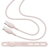 ラスタバナナ 充電 通信ケーブル シリコンケーブル Type-C to Type-C 1m calon Jelly スモーキーピンク R10CACC3A09SPK