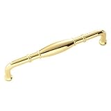 Hickory Hardware P3052-PB Williamsburg Cabinet Pull 5.3937-Inch Polished Brass [並行輸入品]