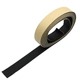 KUKU工房 グログランリボン 接着テープ リボンテープ カチューシャ仕上げ ブラック 4m巻 (22mm幅)
