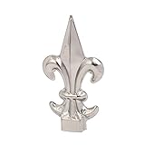 uxcell　フェンスゲート階段飾り　ポストキャップ保護　25mmx25mm　銀トーン