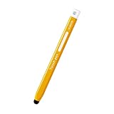 エレコム タッチペン 鉛筆型 三角 太軸 超感度タイプ (スマホ・タブレット用) イエロー P-TPEN02BYL