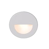 WAC Lighting WL-LED300-C-WT Circular Scoop 4W 120V LED Step Light with Cool White Lens, White Finish