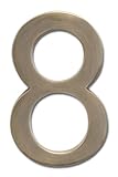 Architectural Mailboxes 3585AB-8 Brass 5-Inch Floating House Number 8, Antique Brass [並行輸入品]