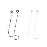 MULTAICH 磁気紛失防止ストラップ 2nd AirPods Pro 2nd/3nd用、ソフトシリコンスポーツストラップ、ネックロープコード(2番目/ブラック/ホワイト/グレー/ブルー)