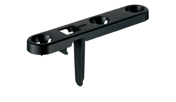 Amazon リッチェルコロ付き 菜園プランター用 支柱留め具 ブラック 園芸用結束用品 支柱パーツ