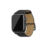 [BONAVENTURA] AppleWatch用 レザーバンド(アダプター:ブラック) シュリンクレザー【38mm/40mm/41mm/42mm, M/Lサイズ】[ブラック ] T40LBK-BK