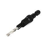 uxcell 皿取りドリルビット 木工 ブラック　シルバートーン　皿取りドリルビット1個入り