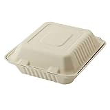 シモジマ ヘイコー 紙皿 エコバンブー フードパック BFD-20 20枚入 004491008 20.3×20.3×7.6cm