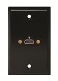 ステンレススチールウォールプレートHDMI – black-2pack