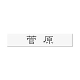 丸三タカギ 彫り込み済表札 アクリル APB1-W-1-1-菅原 【完成品】