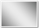 Ove Decors Saros LEDバスルームミラー 39" x 28" シルバー DL-03D 1