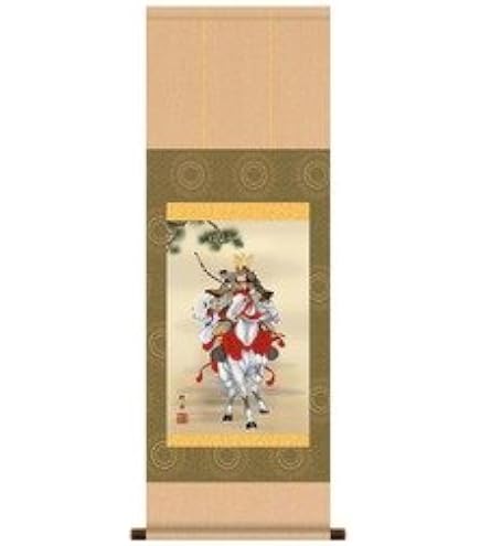 Amazon | 端午の節句 掛軸 掛け軸 こいのぼり 小野洋舟 約横31cm×縦