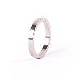 【手品 マジック】Magnetic PK Ring/磁気付き指輪 マグネットリング コインディスアピアリング 近景マジック道具 (20mm, ミニ 銀)