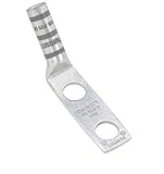 Panduit LCC2/0-14AH-X Code Conductor Lug, Two Hole, Long Barrel, 45 Degree Angle, 2/0 AWG Copper Con