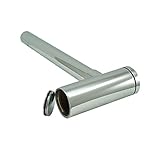 Mountain Plumbing MT2000-2/BRN Round Style Decorative Bottle Trap with Clean-Out Plug, Brushed Nicke