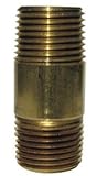 Jmfニップル3 / 4 " x 6 "レッド真鍮バルク