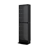 【JAJAN】フィギュアラック サード レギュラー 本体 扉 幅55cm 奥行19cm ハイタイプ ブラック【正規品】[ 鍵付き コレクション ケース ][棚プレ対象商品]