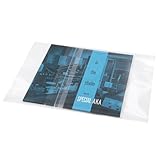 sdroceRyaMミニLP専用 透明OPP保護袋 粘着テープ付き 14cm×14.3cm 総厚0.12mm 100枚入り