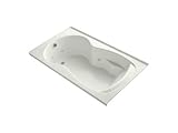 Kohler K-1194-L-NY Synchrony 6Ft Whirlpool with Left-Hand Drain and Tiling Flange, Dune [並行輸入品]
