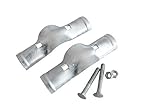 V GardレールBoulevardクランプ、亜鉛コーティング、without Burr、袋詰め 2"x1-5/8" BC2158