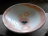 手洗い鉢 粉引(中) [ 洗面ボール 洗面器 ] [返品・交換不可]