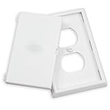 LectraLock - Baby Safety Electrical Outlet Cover - Duplex Style (single screw type) - Flat Cover by 