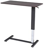 弁天インテリア 昇降式サイドテーブル 補助テーブル パソコン机 キャスター付き