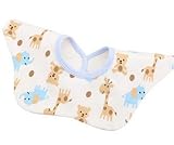 幼児　赤ちゃん　回転360°　花形　ヘッド　スカーフ　バンダナ　唾液タオル　ビブ　よだれかけ　全8色 キリン