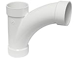 Canplas 194304 PVC DWV Long Turn T-Y, 4-Inch, White [並行輸入品]