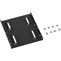 オウルテック 2.5インチHDD/SSD用→3.5インチサイズ変換ブラケット ネジセット付き ブラック OWL-BRKT04(B)