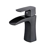 beeleeオイルはブロンズ滝洗面、ORBバスルーム容器シンク洗面、ショートシングルハンドル洗面化粧台洗面、1つ穴蛇口