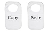Twins Baby Bibs (Set Of 2) Copy and Paste Bib Set by UKTwins
