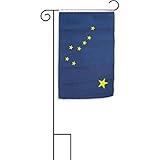 12X18 12X18 State Of Alaska Sleeved Garden Stand Flag [並行輸入品]