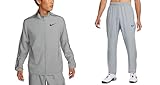 [ナイキ] メンズ 上下セット ウィンドブレーカー ウーブン ジャケット × ロングパンツ XLサイズ ドライフィット スポーツウェア トレーニングウェア セットアップ グレー DM6620/DM6627 国内正規品