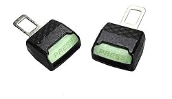 Minmincats 2個 夜光シートベルトバックル カーシートベルト バックル式 簡単装着 シートベルトエクステンダー 2個