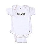 Stinky Funny Baby Onesies、ベビーボディスーツ、ベビーTシャツ| Funny Babyギフト US サイズ: XS カラー: ホワイト