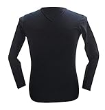 ヨツギ株式会社オリジナル【YO-800 FREEZE TECH フリーズテック(キシリトール加工 長袖Vネックインナー)Lサイズ】空調インナー