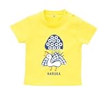 BabyChips 麻雀(カラー)(名入れ半袖ベビーTシャツ) 150 イエロー