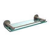 Allied Brass FR-1/16G-PEW 16-Inch Glass Shelf with Rail [並行輸入品]